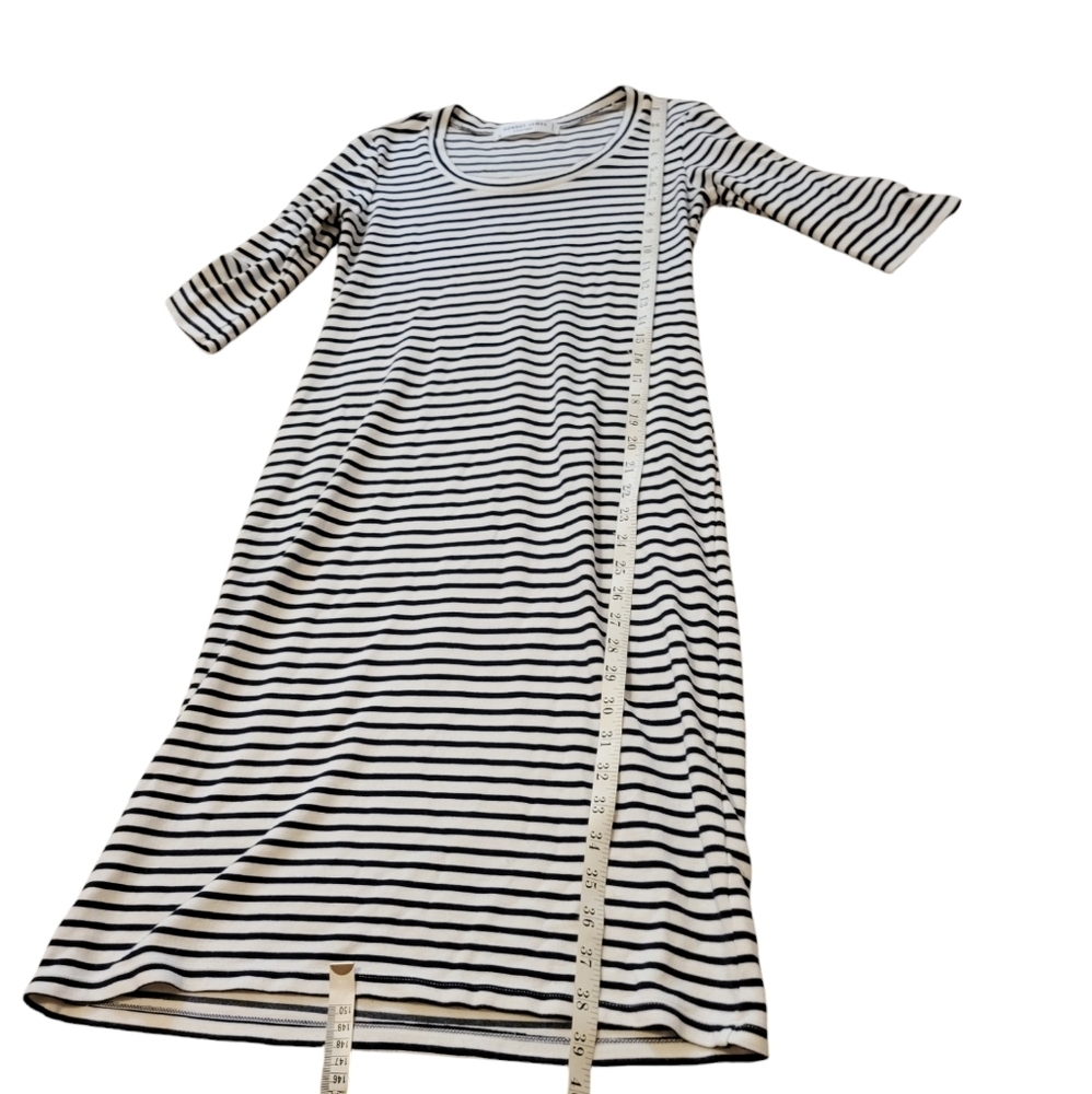 Striped Navy and White Sheath Dress - Casual Women’s Dress - Picture 5 of 10